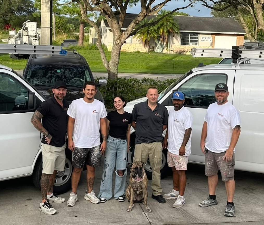 The Vital Homes Painting team on a residential job site in Port St. Lucie, Florida.